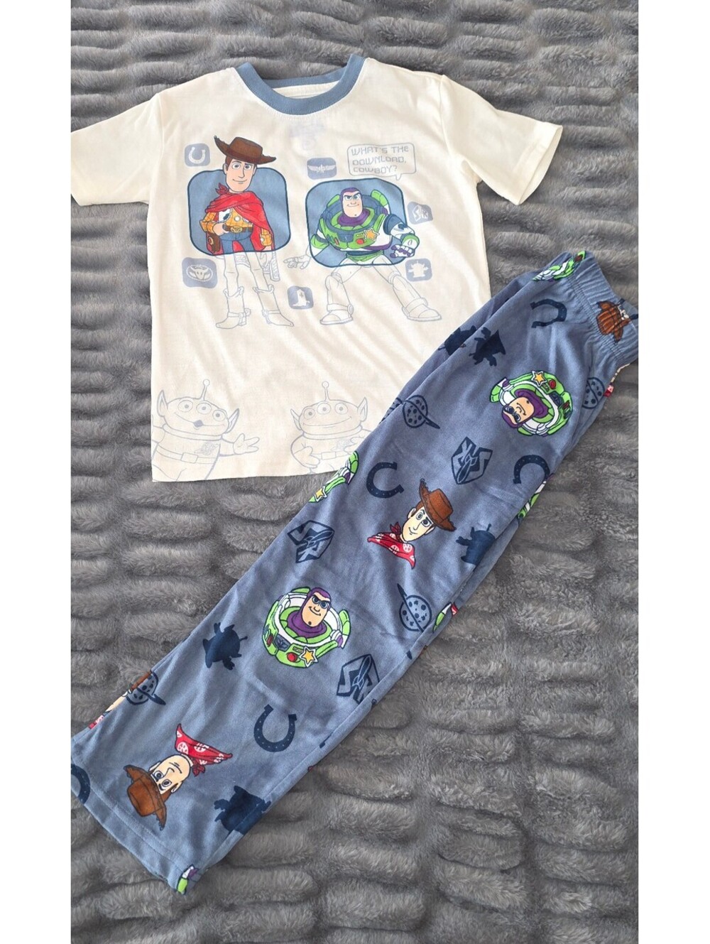 Disney Toy Story 5 2 piece pajama set size XS 4 5